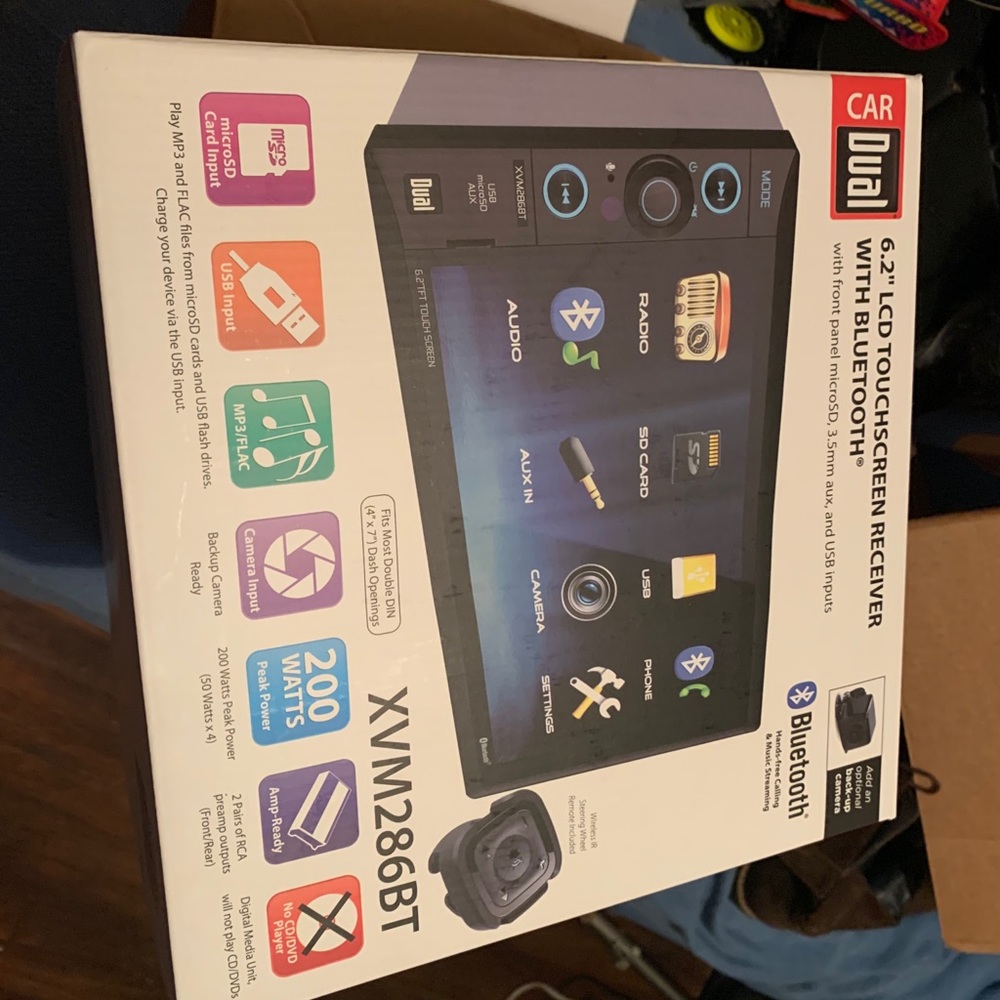 Touch screen radio